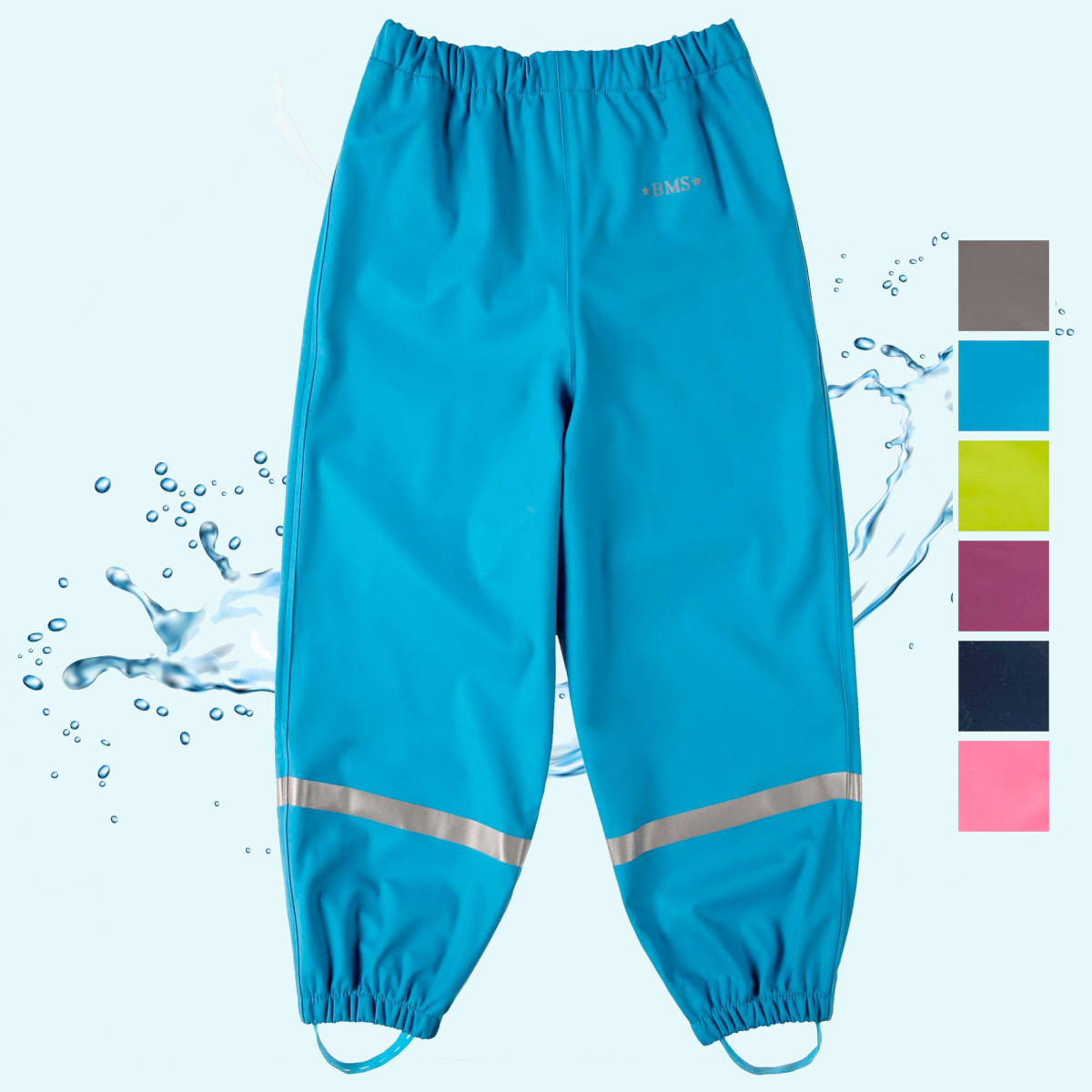 Schadstofffreie Kinder Regenhose ohne Latz - BMS Buddelbundhose Schadstofffreie Regenhose ohne Latz für Kinder von BMS - Buddelbundhose