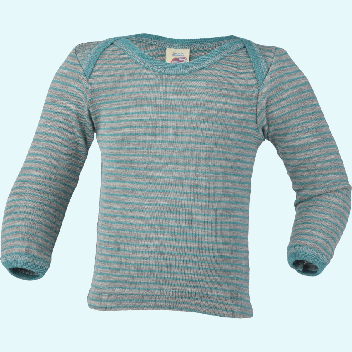 SALE - Baby langarm Schlupfhemd Merino wolle Seide Engel SALE - Baby langarm Schlupfhemd eisvogel & orchidee von Engel aus BIO merino Schurwolle/Seide - ideal im Sommer & Winter GOTS