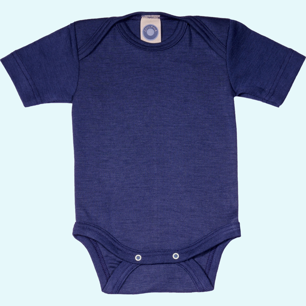 Weicher Baby Body kurzarm Merinowolle Seide Cosilana Baby Body kurzarm einfarbig von Cosilana aus kbT merino Schurwolle/Seide - ideal im Winter & bei empfindlicher Haut GOTS