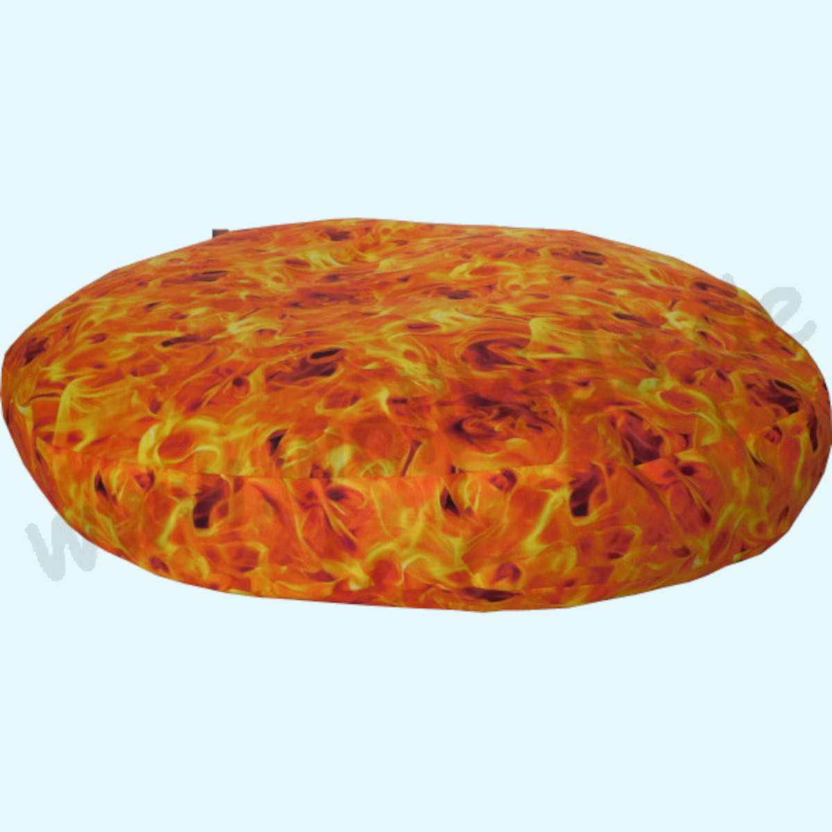 Wollkids Bodenkissen flach & rund 60cm in gelb Feuer - Baumwolle & Walk Wollkids Kinder & Erwachsenen Bedenkissen-Fußkissen rund 40cm in gelb Feuer aus Bio Baumwolle & Wollwalk