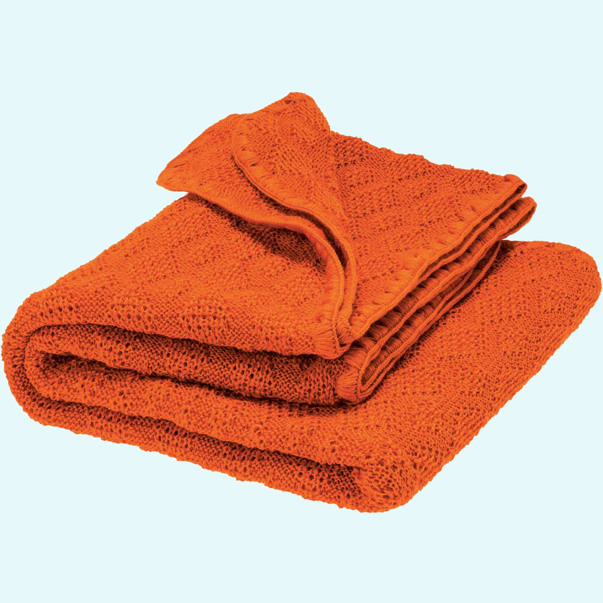 Weiche disana Baby Strick-Kuscheldecke aus Merino-Wolle  SALE - Zauberhafte disana Baby Strick-Decke 80x100 aus kbT merino Schurwolle - Kuscheldecke GOTS