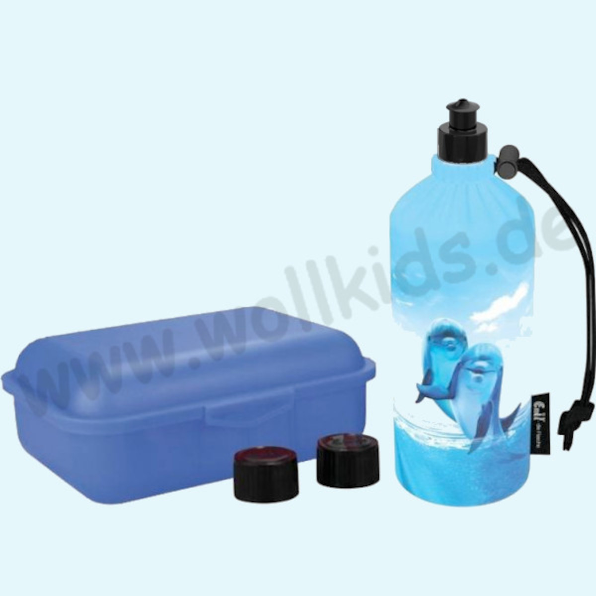 Emil Kinder Schulstart Starter-Set mit Brotdose + Trinklasche Emil - Kindergarten & Schulstart Starter-Set für Kinder - Brotdose, Trinkflasche mit Trinkcap & Ersatzverschlüsse