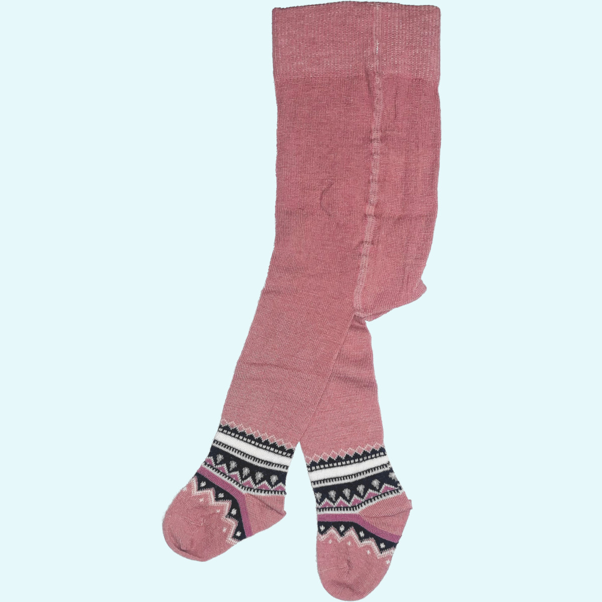 Baby - Strumpfhose aus kbT Schurwolle mit BIO Baumwolle Norweger Design