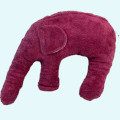 Hirsekissen Elefant weinrot