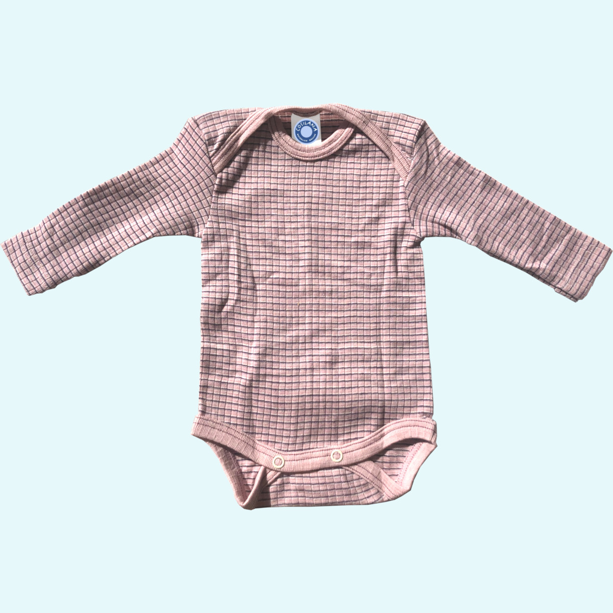 Sommer Baby Body langarm aus Wolle-Seide-Baumwolle - Cosilana Sommer Baby Body langarm aus Wolle-Seide-Baumwolle von Cosilana