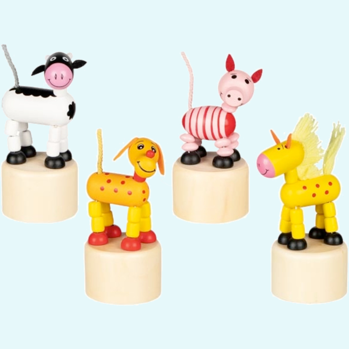 Süße Wackelfigur aus Holz für Kinder ab 3 Jahre - Goki Süße Wackelfigur aus Holz für Kinder ab 3 Jahre von Goki