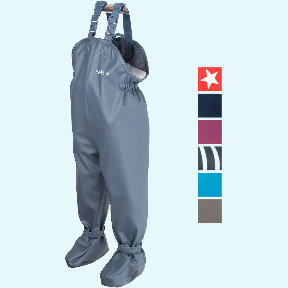 Babybuddy - Regenhose & Matschhose mit Latz und Füßchen