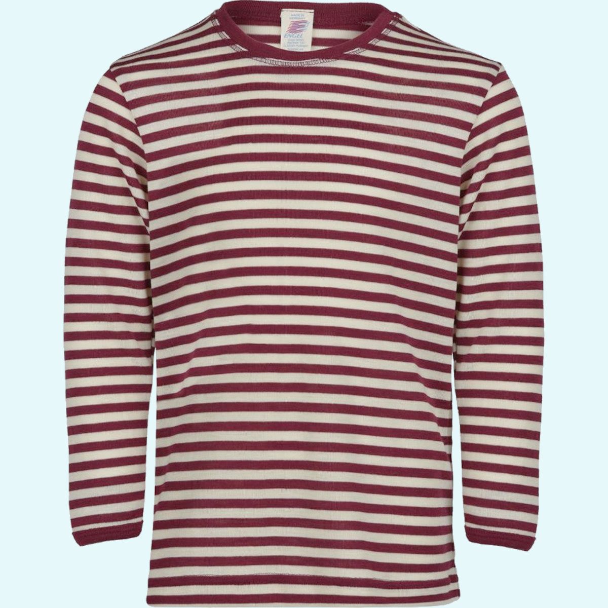 SALE - Engel Kinder Pullover aus Merinowolle Seide SALE - Engel Kinder Shirt-Pullover langarm basalt & burgund aus BIO merino Schurwolle/Seide ideal im Winter & bei empfindlicher Haut GOTS