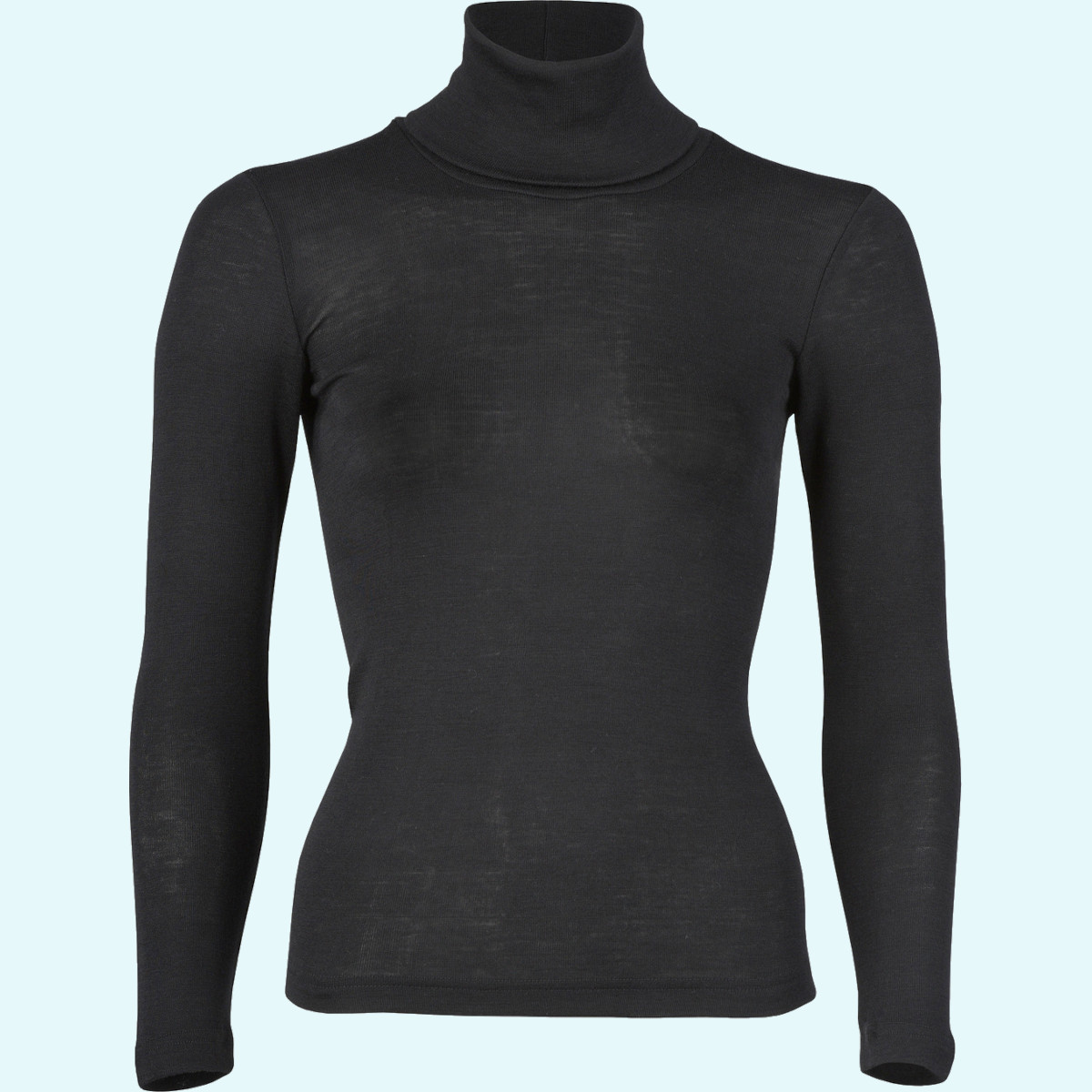 Wolle Seide Rollkragenshirt Damen Rollkragen Pullover Wolle Seide GOTS