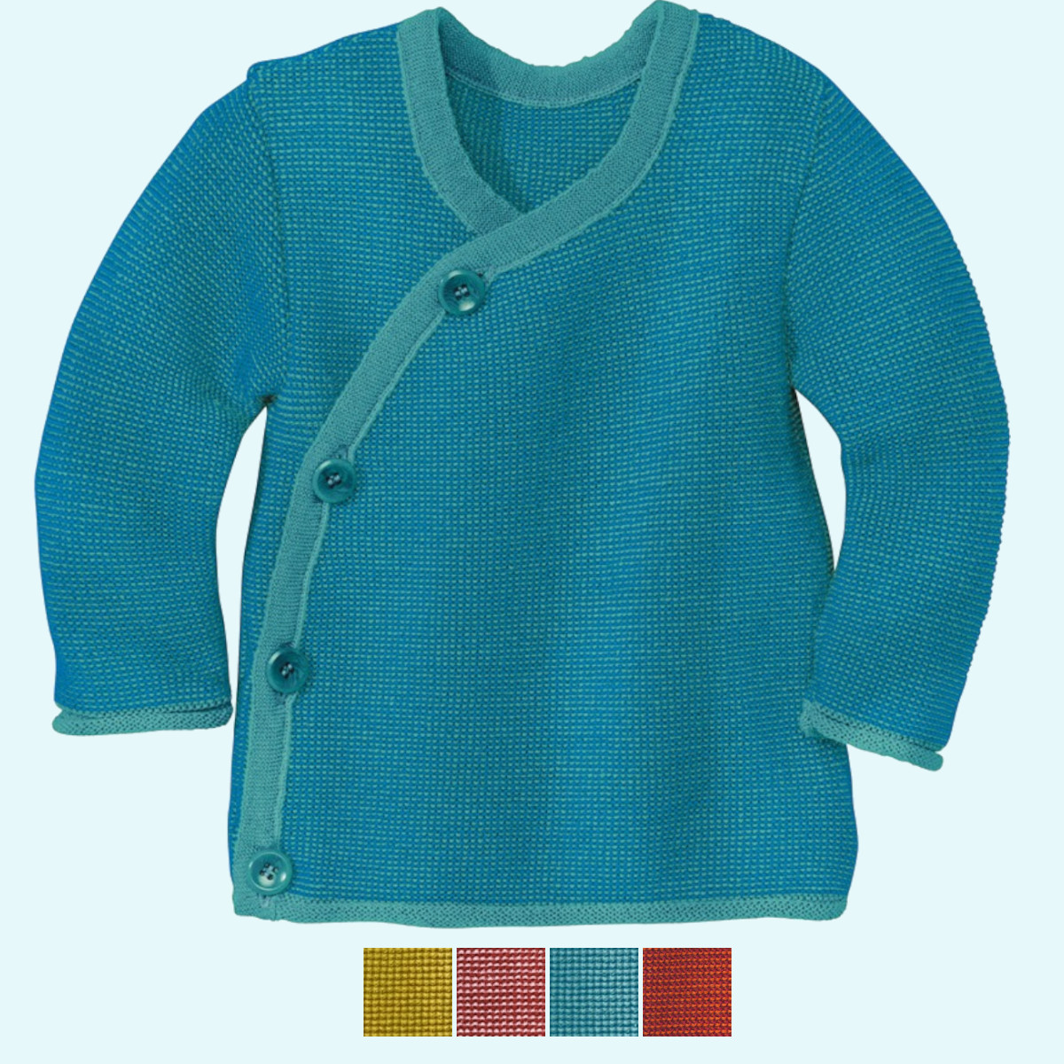 SALE - warme disana Baby Winter Strickjacke aus Merinowolle SALE - Kuschelweiche disana Baby Melange-Jacke/Wolljacke/Strickjacke aus BIO merino Schurwolle auch als Winter Wickel-Pullover GOTS