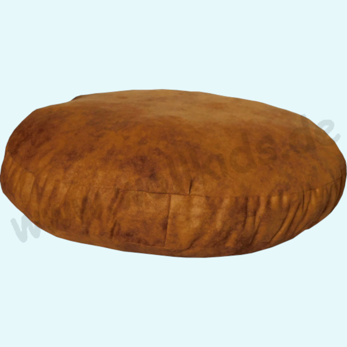 Wollkids Sitzkissen-Pouf rund 60cm in braun - Baumwolle & Wollwalk Wollkids Kinder & Erwachsenen Bodenkissen-Sitzkissen-Pouf rund 60cm in braun aus Bio Baumwolle & Wollwalk