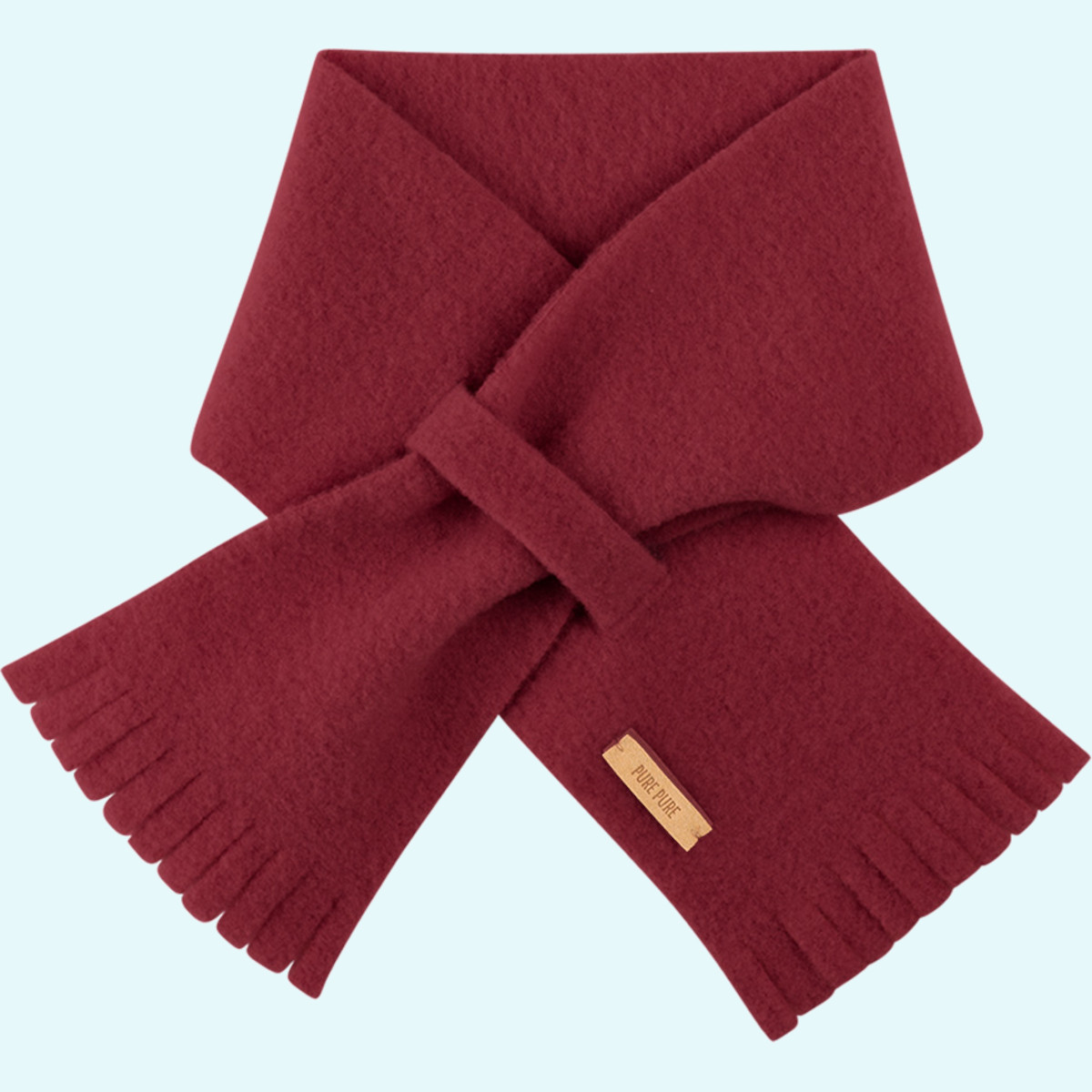 Warmer Kinder Wollfleece Steckschal aus 100% Merinowolle von Pure Pure - der perfekte Schal für den Winter