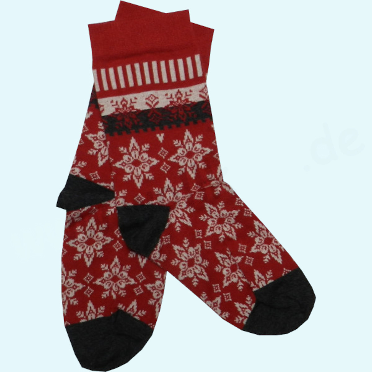 Winterliche Damen Socken mit Eisstern aus Bio Baumwolle - Grödo Winterliche Damen Socken mit Eisstern aus Bio Baumwolle von Grödo