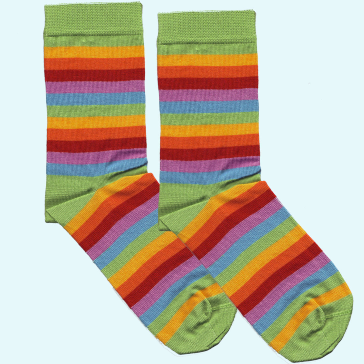 Tolle 🧦 Socken im farbenfrohem Ringel Design aus feiner BIO Baumwolle