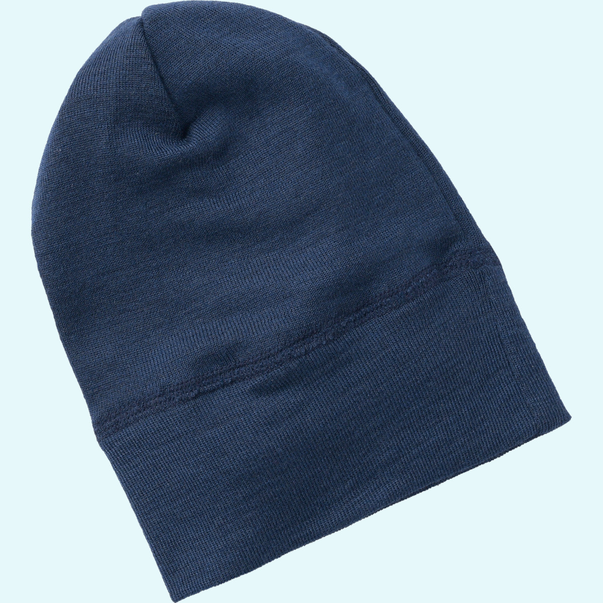 Engel Wolle Seide Mütze für Kinder Baby Kinder Beanie Wolle Seide farbig uni GOTS