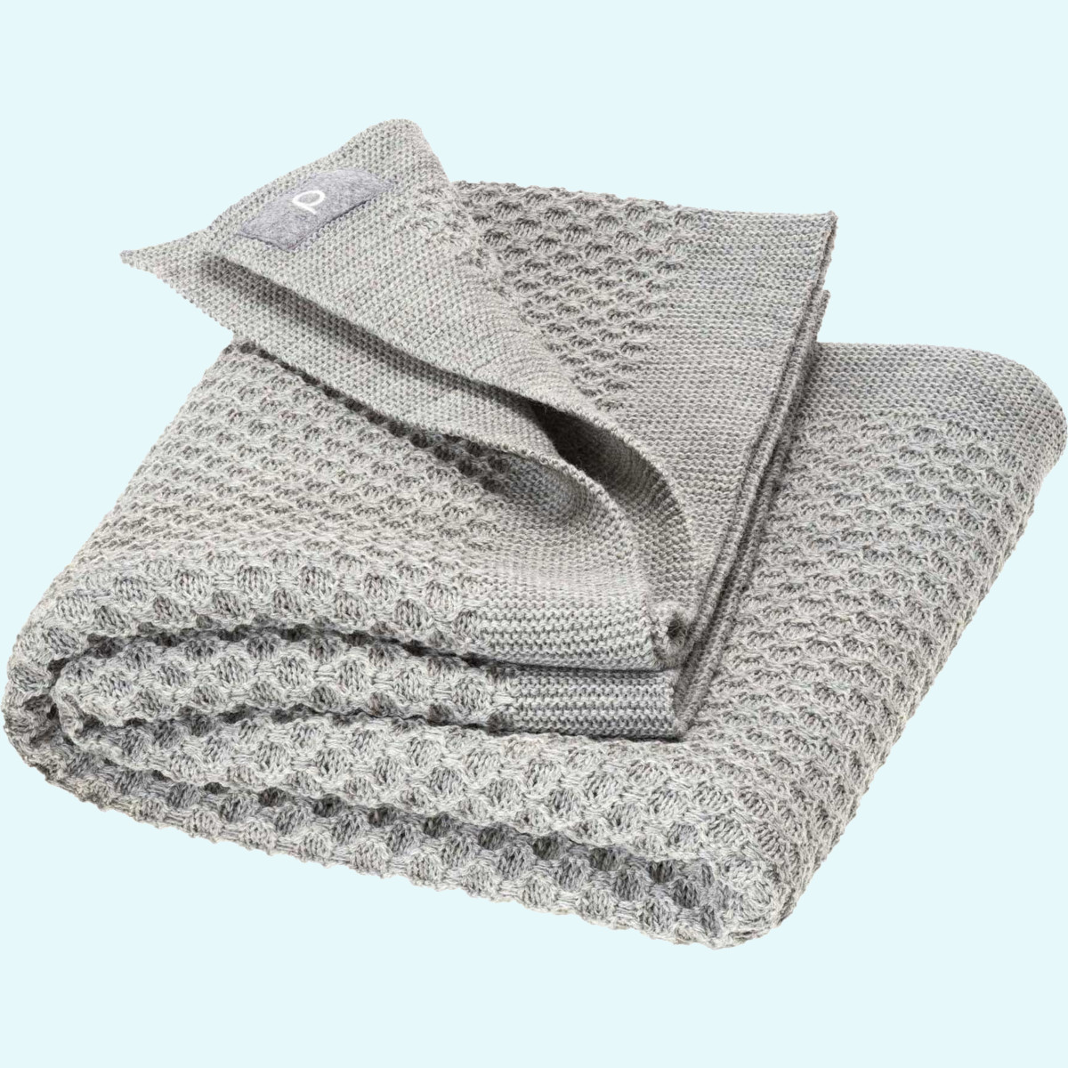 Warme disana Strick-Kuscheldecke für Erwachsene Merino-Schurwolle Große warme disana Erwachsenen Waben-Strick-Kuscheldecke 135x200 aus BIO merino Schurwolle - Winter-Decke GOTS