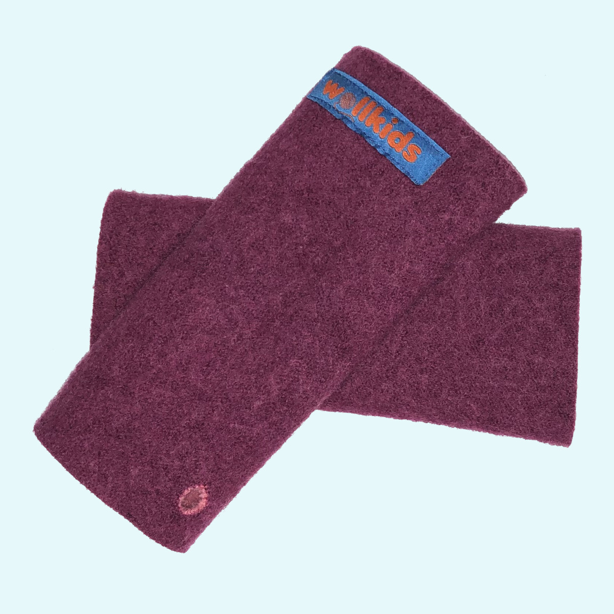 Warme doubleface Walk Pulswärmer mit Daumenloch für Kinder - Wollkids Warme doubleface Walk Pulswärmer mit Daumenloch für Babys & Kinder von Wollkids - 100% Merinowolle